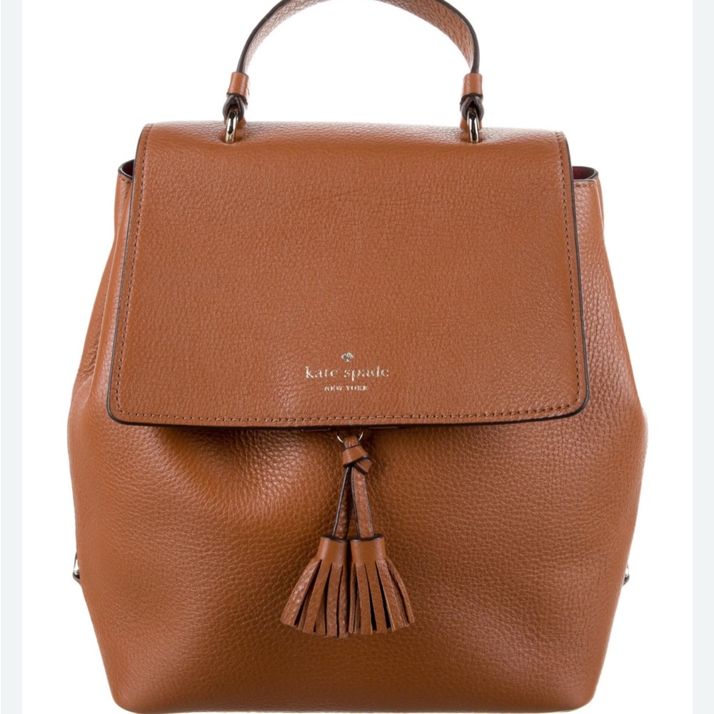 Kate Spade Tan Leather Backpack
